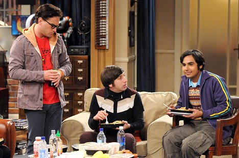 Johnny Galecki, Simon Helberg, Kunal Nayyar - The Big Bang Theory - Leichtes Fummeln - Filmfotos