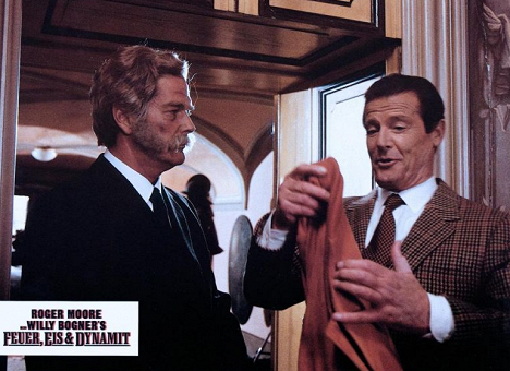 Roger Moore - Fire, Ice & Dynamite - Lobby Cards