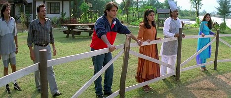 Dharmendra, Arbaaz Khan, Anjala Zaveri, Ashok Saraf, Kajol - Pyaar Kiya To Darna Kya - Film