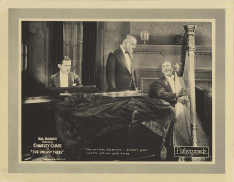 Charley Chase, Fred Kelsey, Bull Montana - The Uneasy Three - Fotocromos
