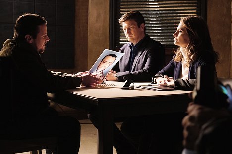 Michael Mosley, Nathan Fillion, Stana Katic - Castle - Resurrection - Photos