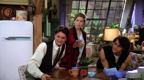 Matthew Perry, Jennifer Aniston, Matt LeBlanc - Przyjaciele - Ten, w którym Monica zdobywa współlokatorkę - Z filmu