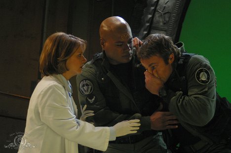 Teryl Rothery, Christopher Judge, Michael Shanks - Stargate SG-1 - Lifeboat - Tournage