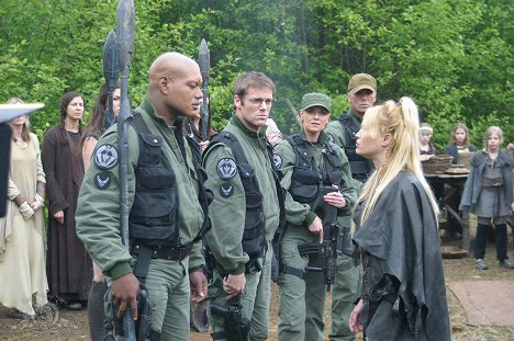 Christopher Judge, Michael Shanks, Amanda Tapping, Richard Dean Anderson - Stargate SG-1 - Birthright - Photos
