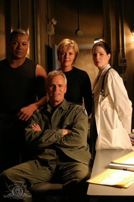 Christopher Judge, Richard Dean Anderson, Amanda Tapping, Alisen Down - Stargate SG-1 - Lockdown - Making of