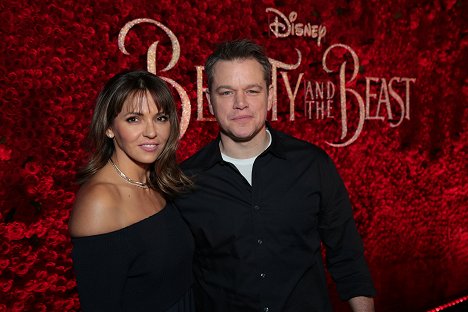 Luciana Barroso, Matt Damon - Beauty and the Beast - Events