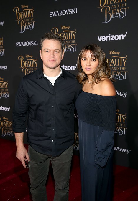 Matt Damon, Luciana Barroso - Beauty and the Beast - Events