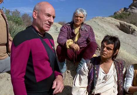 Patrick Stewart, John McLiam, Ray Wise - Star Trek - Das nächste Jahrhundert - Der Gott der Mintakaner - Filmfotos