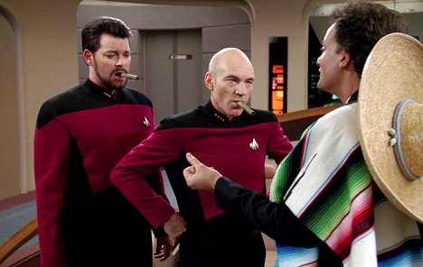 Jonathan Frakes, Patrick Stewart - Star Trek: Az új nemzedék - Déjà Q - Filmfotók