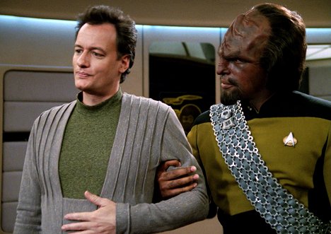 John de Lancie, Michael Dorn - Star Trek: Az új nemzedék - Déjà Q - Filmfotók