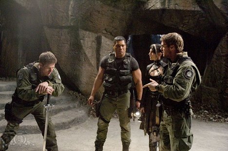 Ben Browder, Christopher Judge, Claudia Black, Michael Shanks - Csillagkapu - Avalon: Part 2 - Filmfotók