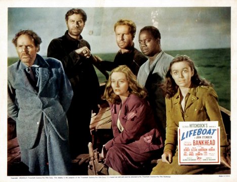 Henry Hull, John Hodiak, Hume Cronyn, Tallulah Bankhead, Canada Lee, Mary Anderson - Lifeboat - Lobby Cards