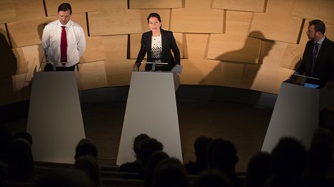 Jens Jacob Tychsen, Sidse Babett Knudsen, Jakob Fauerby - Borgen - Fornuft og følelse - Filmfotók