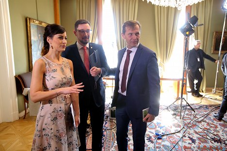 Alex Mynářová, Jiří Ovčáček, Jaromír Soukup - Týden s prezidentem - Tournage