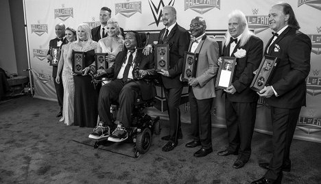 Kurt Angle, Beth Phoenix, Dallas Page, Theodore Long, Ricky Morton, Robert Gibson - WWE Hall of Fame 2017 - Dreharbeiten