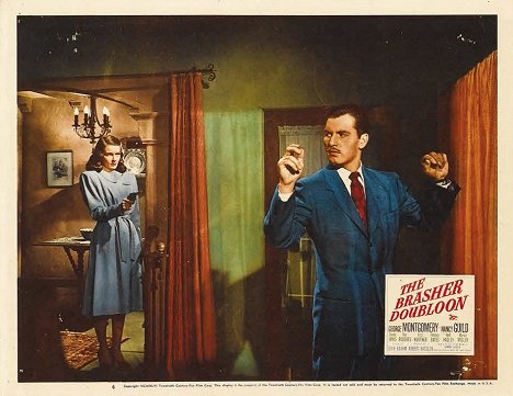 Nancy Guild, George Montgomery - The Brasher Doubloon - Lobby Cards