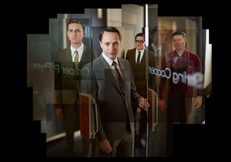 Aaron Staton, Vincent Kartheiser, Rich Sommer, Jay R. Ferguson - Mad Men - Season 5 - Werbefoto