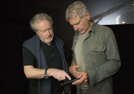 Ridley Scott, Harrison Ford - Blade Runner 2049 - Van de set