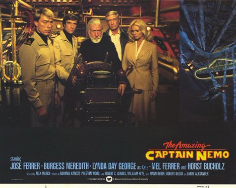 Burr DeBenning, Tom Hallick, José Ferrer, Mel Ferrer, Lynda Day George - Le Retour du capitaine Nemo - Cartes de lobby