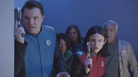 Seth MacFarlane, Penny Johnson Jerald, Adrianne Palicki, Halston Sage, Brian George - The Orville - Old Wounds - Photos