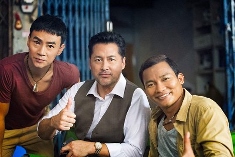 Tiger Chen Hu, Michael Wong, Tony Jaa - Tripla Ameaça - De filmagens