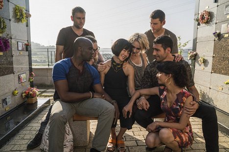 Toby Onwumere, Max Riemelt, Jamie Clayton, Doo-na Bae, Brian J. Smith, Miguel Ángel Silvestre, Tina Desai - Sense8 - I Have No Room In My Heart For Hate - Photos