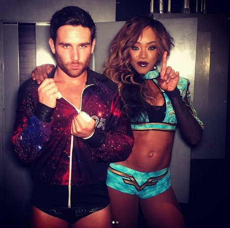 Noam Dar, Victoria Crawford - WWE Extreme Rules - Tournage