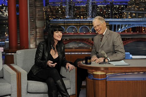 Pauley Perrette, David Letterman - Late Show with David Letterman - Photos