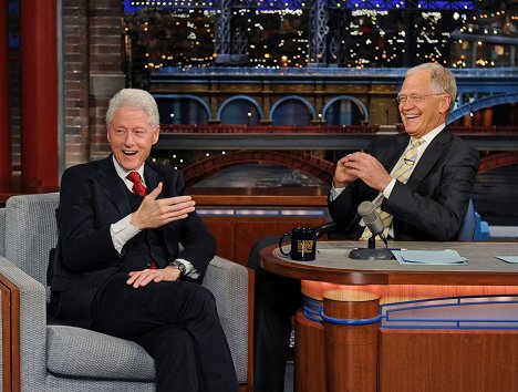 Bill Clinton, David Letterman - Late Show with David Letterman - Filmfotos