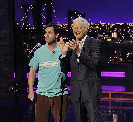 Adam Sandler, David Letterman - Late Show with David Letterman - Filmfotos