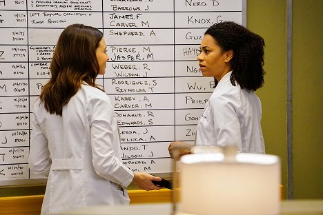Caterina Scorsone, Kelly McCreary - Grey's Anatomy - Leave It Inside - Photos