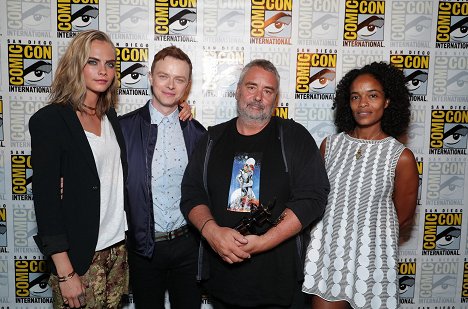 EuropaCorp presents Luc Besson’s "Valerian and the City of a Thousand Planets" at Comic-Con in the Hilton Bayfront Hotel, San Diego, CA on July 21, 2016 - Cara Delevingne, Dane DeHaan, Luc Besson, Virginie Besson-Silla - Valérian et la Cité des mille planètes - Événements