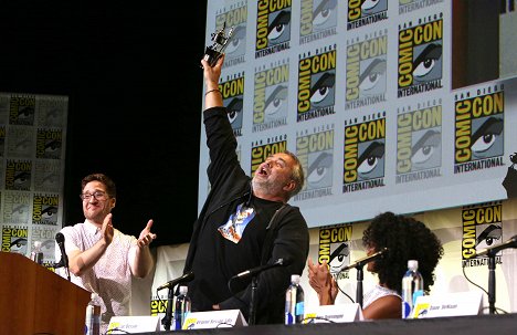 EuropaCorp presents Luc Besson’s "Valerian and the City of a Thousand Planets" at Comic-Con in the Hilton Bayfront Hotel, San Diego, CA on July 21, 2016 - Luc Besson - Valérian et la Cité des mille planètes - Événements