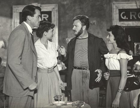 Gregory Peck, Audrey Hepburn, Eddie Albert, Gianna Segale - Római vakáció - Filmfotók