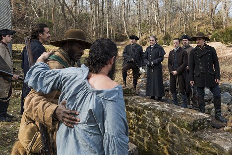 Aldis Hodge, Kevin McNally, Jamie Bell, Seth Numrich - TURN - Blood for Blood - Photos