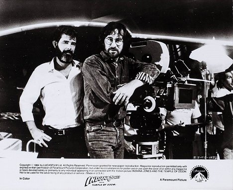George Lucas, Steven Spielberg - Indiana Jones et le Temple maudit - Cartes de lobby