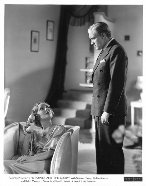 Helen Vinson, Spencer Tracy - The Power and the Glory - Lobbykarten