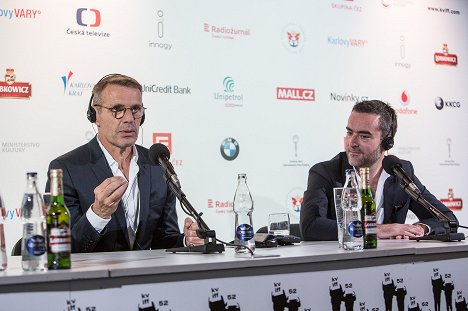 Press conference at the Karlovy Vary International Film Festival on July 2, 2017 - Lambert Wilson, Nicolas Silhol - Korpo - Z imprez