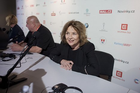 Press conference at the Karlovy Vary International Film Festival on July 3, 2017 - Emília Vášáryová - The Line - Events