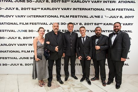 World premiere at the Karlovy Vary International Film Festival on July 3, 2017 - Ahmet Mümtaz Taylan, Onur Saylak, Hayat Van Eck, Hakan Günday - Daha - Veranstaltungen