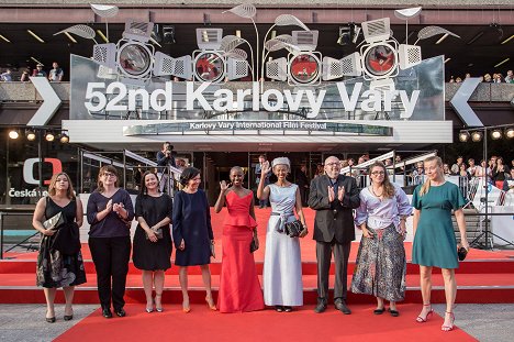 World premiere at the Karlovy Vary International Film Festival on July 4, 2017 - Jowita Budnik, Joanna Kos-Krauze, Eliane Umuhire - Birds Are Singing in Kigali - Events
