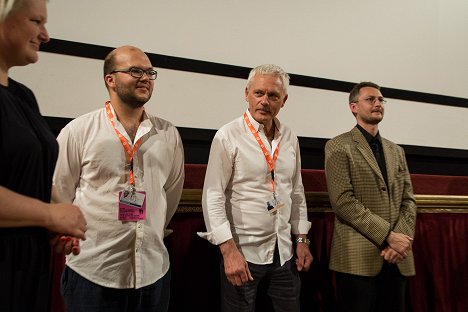 World premiere at the Karlovy Vary International Film Festival on July 6, 2017 - Daniil Fomičev, Fjodor Popov, Alexandr Chant - Jak Víťa Česnek vezl Ljochu Vrtáka do důchoďáku - Z akcí
