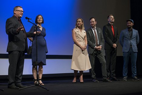 World premiere at the Karlovy Vary International Film Festival on July 6, 2017 - Andres Maimik, Katrin Maimik, Evelin Võigemast, Rain Tolk, Mihkel Soe - Minu näoga onu - Z imprez