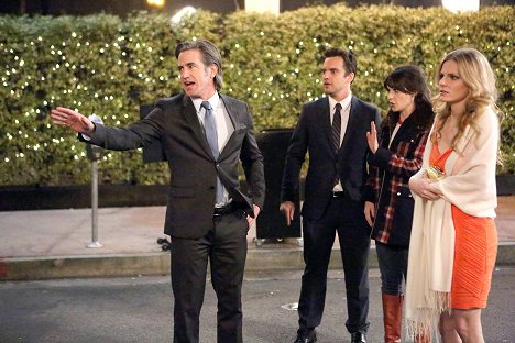 Dermot Mulroney, Jake Johnson, Zooey Deschanel, Chelsey Crisp - New Girl - Date oder nicht Date - Filmfotos