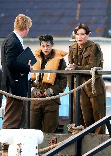 Harry Styles, Cillian Murphy - Dunkerque - Tournage