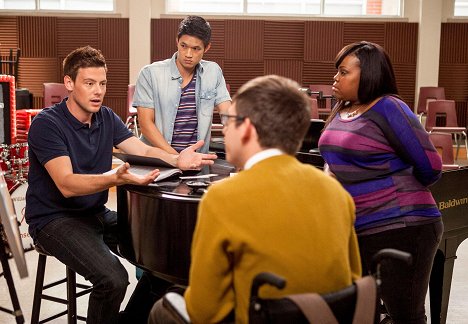 Cory Monteith, Harry Shum Jr., Kevin McHale, Amber Riley - Glee - Sztárok leszünk! - A szerep, amelyre születtél - Filmfotók