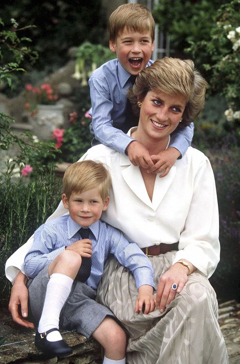 Princ Henry z Walesu, princ William, princezna Diana - Diana, naše matka - Z filmu
