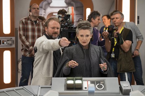 Rian Johnson, Carrie Fisher - Star Wars: Az utolsó Jedik - Forgatási fotók