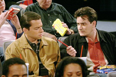 Jon Cryer, Charlie Sheen - Two and a Half Men - That Special Tug - Photos