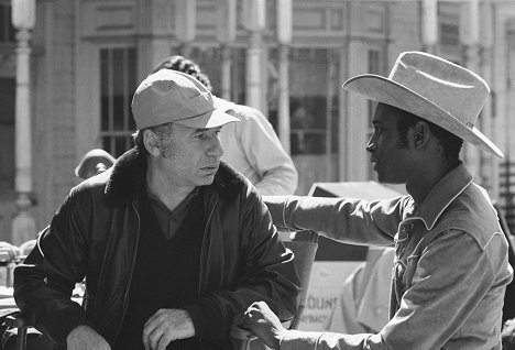 Mel Brooks, Cleavon Little - Ohnivá sedla - Z natáčení